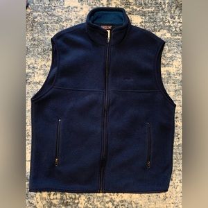 Patagonia synchilla Fleece Vest sz L navy blue